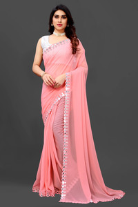 Vivan Fab Embellished Bollywood Georgette Saree