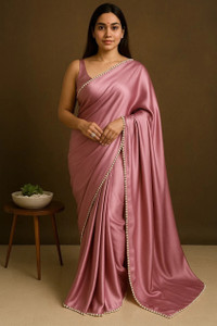 STYLEWORD Embellished Bollywood Satin, Art Silk Saree