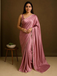 STYLEWORD Embellished Bollywood Satin, Art Silk Saree