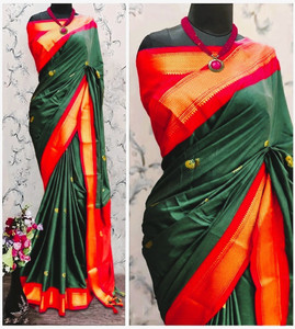 Fab Silk Woven Paithani Cotton Silk Saree