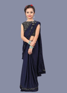 Avsar international Embellished Banarasi Lycra Blend Saree