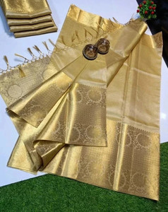 Bunkari Sarees Woven Banarasi Tissue Saree