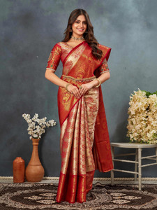 Tankori Woven Dharmavaram Jacquard Saree