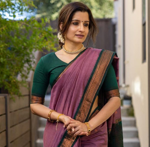 Fashion Club Collection Woven Maheshwari Cotton Silk Saree