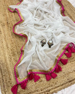 Aquiliq Embroidered Bollywood Georgette Saree