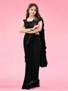 Avsar international Embellished Banarasi Lycra Blend Saree