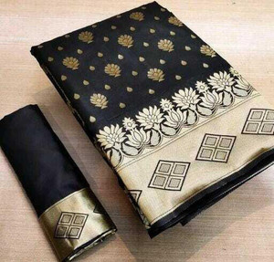 Pionex Woven Banarasi Jacquard, Pure Silk Saree