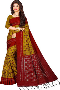 ADDRIKA SAREE GHOR Printed Tant Pure Cotton Saree