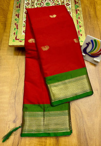 Fab Silk Woven Paithani Handloom Cotton Silk Saree