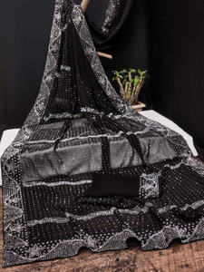 SHREE HARI PRINT Embellished Daily Wear Georgette Saree