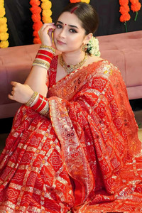 Homigoz Woven Banarasi Pure Silk Saree