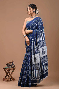 RJ CREATION Printed Daily Wear Pure Cotton Saree