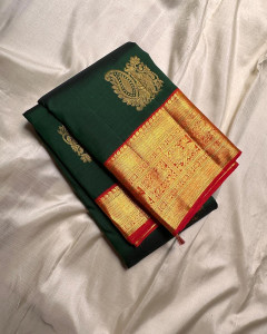 WOMENELEGENCE Printed Banarasi Pure Silk Saree