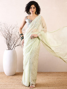 Sareemall Embellished Banarasi Chiffon Saree