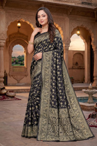 Fashion Almari Woven Banarasi Silk Blend Saree