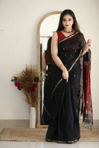 KIVERA Woven, Self Design Daily Wear Cotton Silk Saree