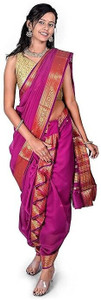 Myak Woven Pre Draped Saree Pure Cotton Saree