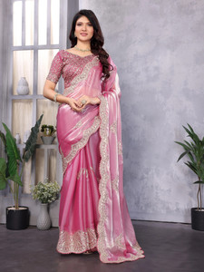 RHEY Embellished, Embroidered Bollywood Jimmy Jimmy Saree