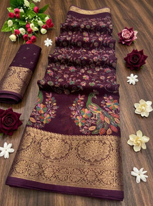venisha creation Printed Bollywood Cotton Silk Saree