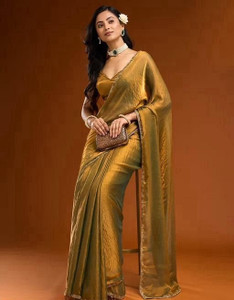 nirave fashion Self Design Bollywood Silk Blend Saree