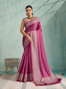 Pbs Prints Printed Bollywood Tussar Silk Saree