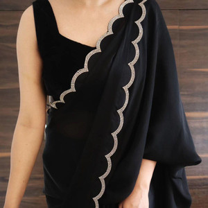 Charmi Fashion Embroidered Assam Silk Art Silk Saree