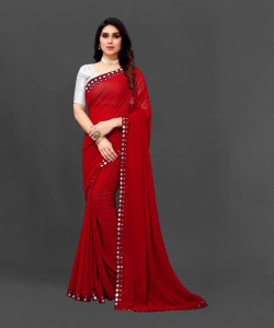 Radhika Creation Embellished Bollywood Georgette, Chiffon Saree