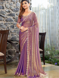 MADHUR HAND WORK ART Embellished Bollywood Jimmy Jimmy Saree