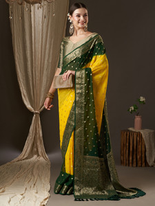 Sareemall Woven Banarasi Georgette Saree