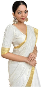 Sushiv Solid/Plain Chanderi Pure Cotton Saree