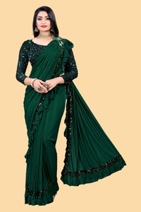 Aika Embellished Bollywood Lycra Blend Saree