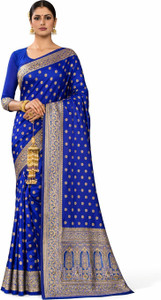 SAIYAMORI Woven Kanjivaram Silk Blend Saree