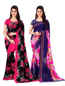 ANAND Floral Print Daily Wear Georgette Saree