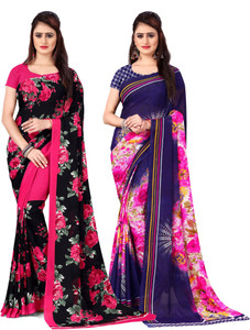 ANAND Floral Print Daily Wear Georgette Saree