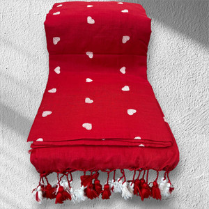 SMRITI HANDLOOM Embroidered, Solid/Plain Handloom Handloom Pure Cotton Saree