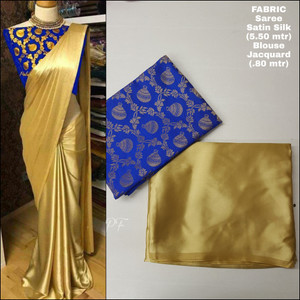 Arpita Fashion Solid/Plain Bollywood Silk Blend Saree