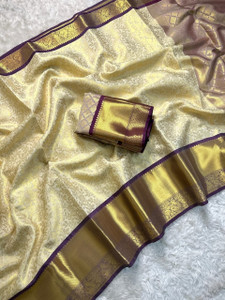 YAHYA Silk Creation Bollywood Brocade Saree - Image 6