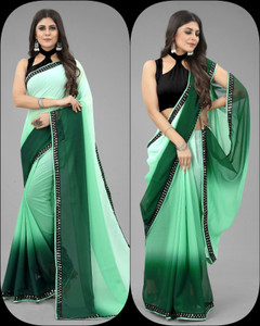 SEASON FAB Self Design, Applique, Blocked Printed, Checkered Banarasi Jacquard, Art Silk Saree