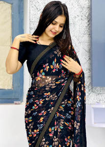 TELIRAJ.FASHION. Printed Bollywood Georgette Saree