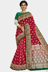 Kanokanjoli Self Design Tant Handloom Cotton Blend Saree