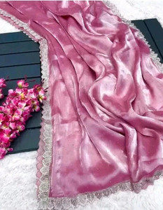 KanjiQueen Embellished Bollywood Jimmy choo, Pure Silk Saree