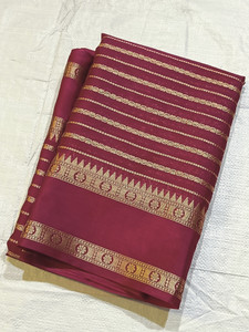 GNSARI Woven Banarasi Handloom Georgette Saree