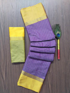 Gajal Self Design Kanjivaram Pure Silk, Art Silk Saree