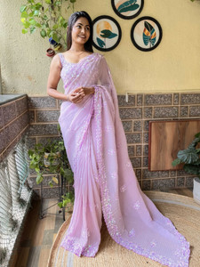 Divastri Embroidered Bollywood Georgette Saree