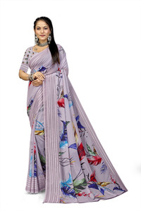 PARVOTSAV Digital Print Daily Wear Polyester Saree