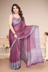 BilloRani Printed Bollywood Chiffon, Georgette Saree