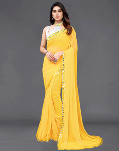 SIRIL Embellished Bollywood Georgette Saree