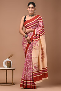 Tetarwal Printed Daily Wear Pure Cotton Saree