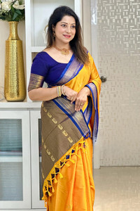 Fab Silk Woven Paithani Cotton Silk Saree
