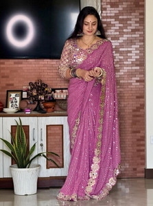 NAARI Embroidered Bollywood Georgette Saree
